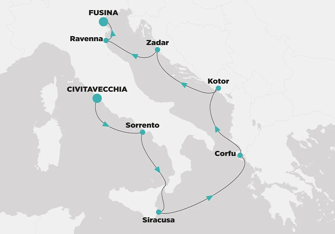 map of trip